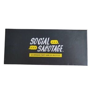 Social Sabotage Buzzfeed Awkward Social Media Party Card Game Night Family Funny